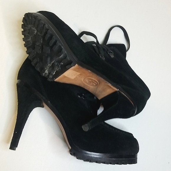 ASH Poppy Lace Up Suede Booties - Picture 3 of 8